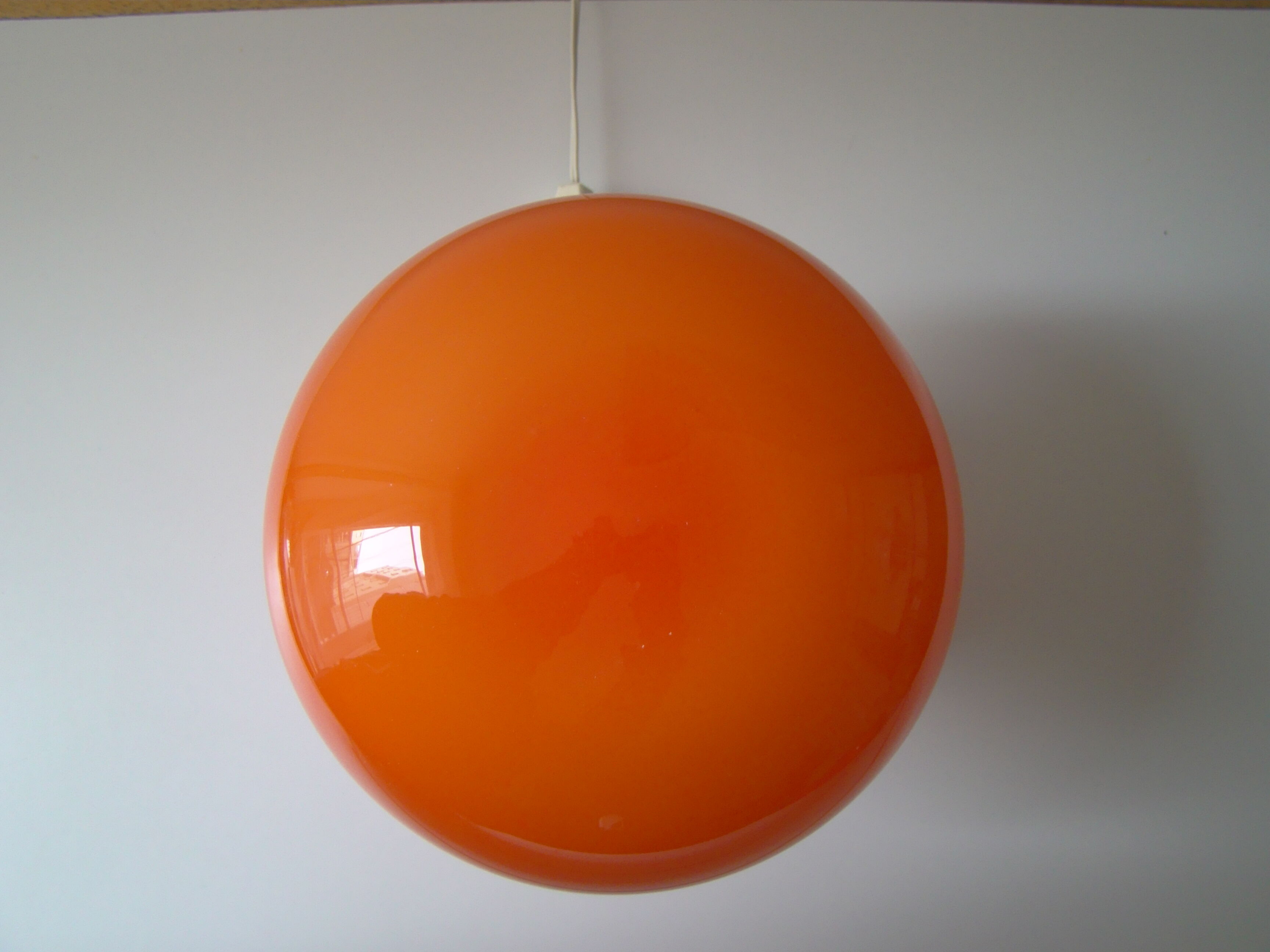 Vintage lamp Space Age opaline orange