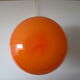 Lampe vintage Space Age opaline orange