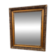 Golden framed mirror