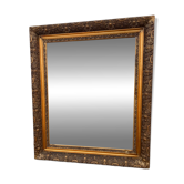 Golden framed mirror
