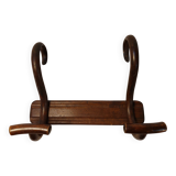 Baumann wall coat rack in curved wood - Hat rack - 1920s