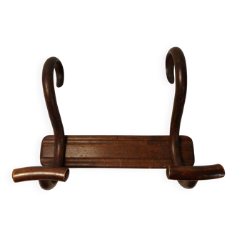 Baumann wall coat rack in curved wood - Hat rack - 1920s