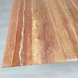 Travertine coffee table red design