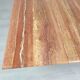 Travertine coffee table red design