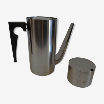 Coffee maker and sugar maker Cylinda line Stelton Arne Jacobsen Scandinavian design an 70