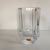 Solid crystal vase Kosta Boda, Sigurd Persson, signed and numbered.