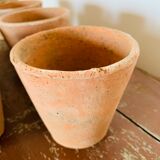 Set of 10 terracotta pots circa 1930 graineterie