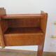 Headboard – console – sideboard – art deco – 2 doors – 2 niches in solid walnut e