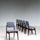 Set of six Italian mid-century dining chairs, 1960s