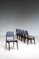 Set of six Italian mid-century dining chairs, 1960s