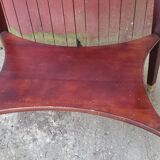 Ancienne table guéridon placage acajou début 20ème fischel