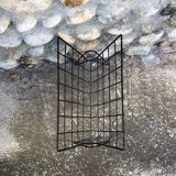 Black metal magazine rack