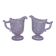 Lot - 2 Antique ewers from the 1900s in molded crystal