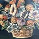 Oil on canvas, framed still life bouquet of flowers