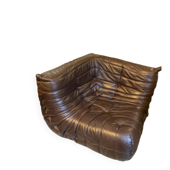 Chauffeuse cuir Togo ligne roset