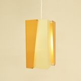 Rare metal pendant light for Lyfa, Denmark 1960's