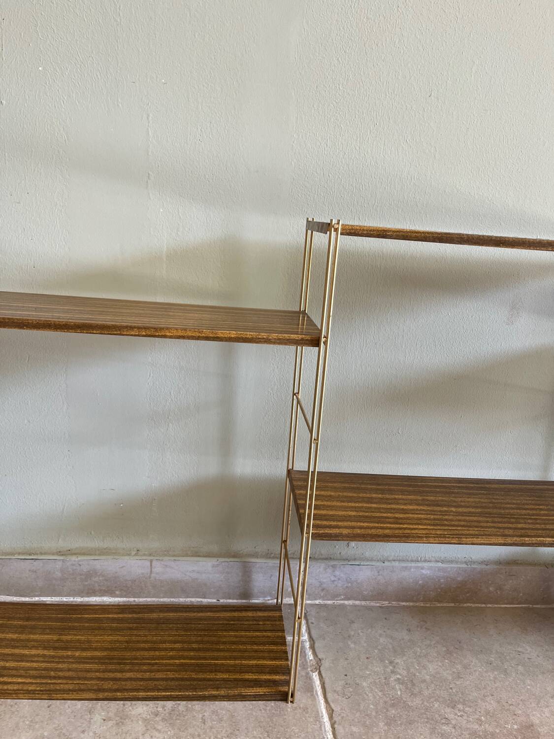 Modular metal shelves from the 1960s