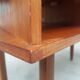 Vtg Mid Century Teak Vinyl Hallway Telephone Chair Table Bench Stool Danish 70s