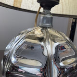 Vintage eglomised glass lamp from the 50s-60s