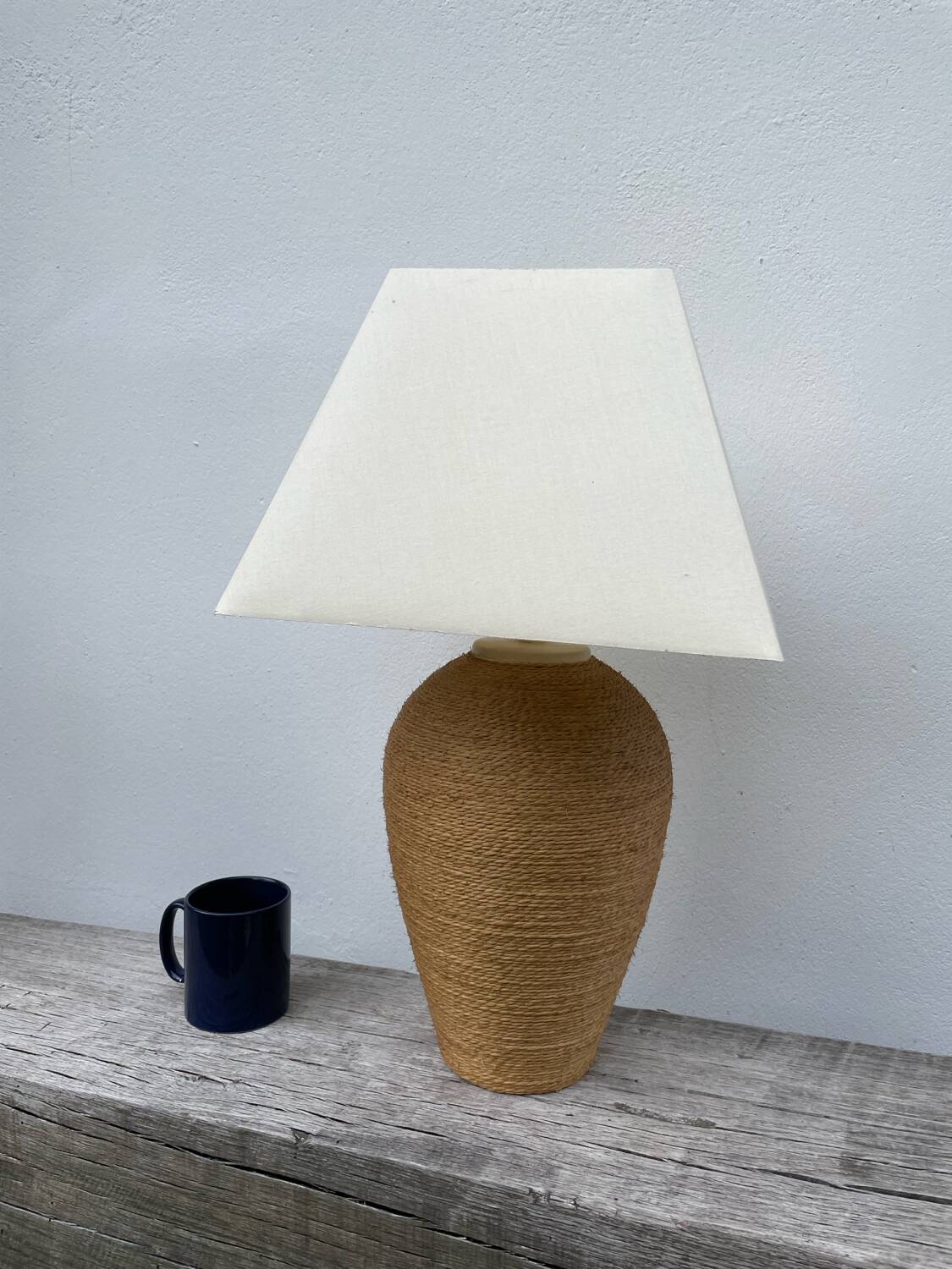 Habitat vintage rattan lamp