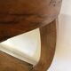 Napoleon III console in walnut and white marble
