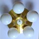 Rare Midcentury Flush Mount Sputnik, Space Age, 1970s