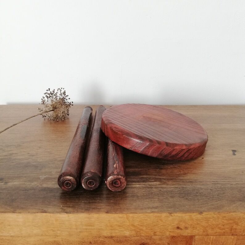 Tripod wooden stool