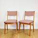 Vintage fuchsia boucle chairs - set of 6