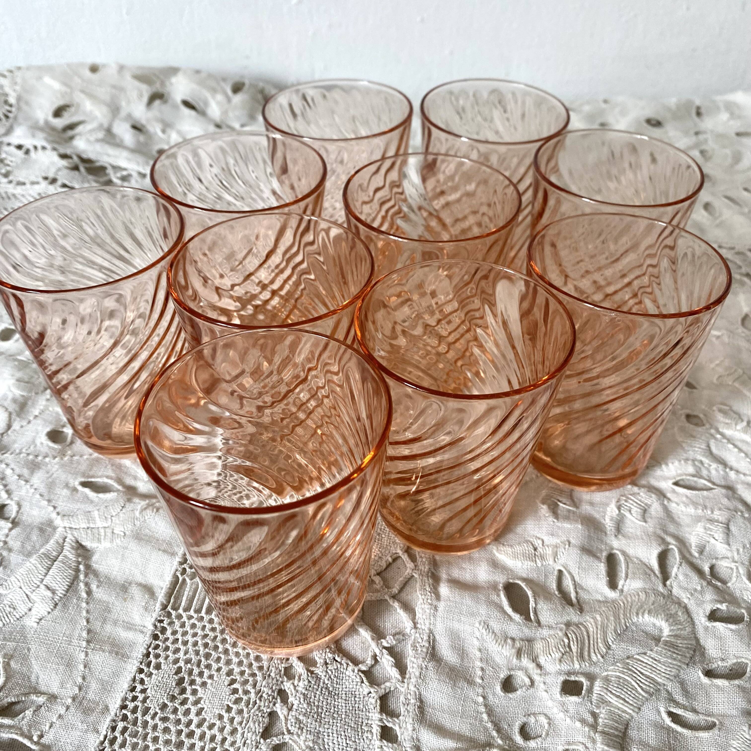Vintage Rosaline water glasses