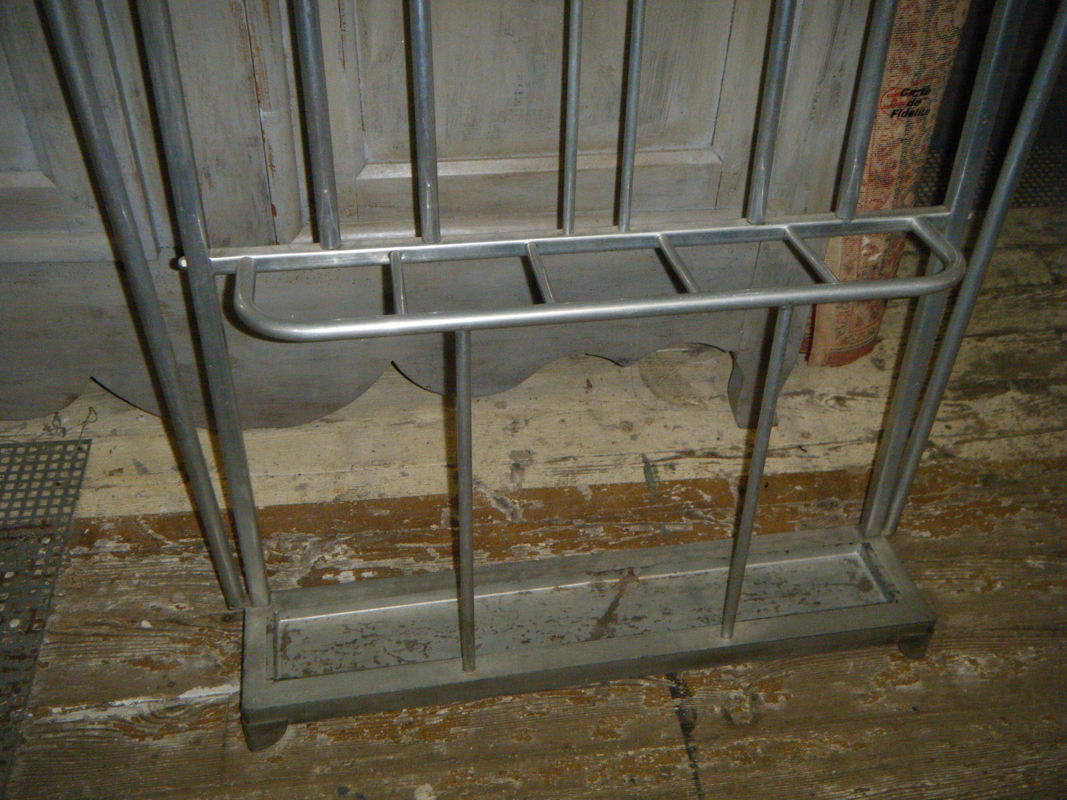 50's old aluminium coat hanger