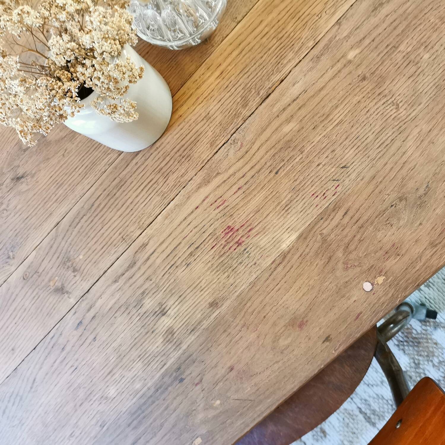 Table de ferme 3 tiroirs, 6 à 8 personnes