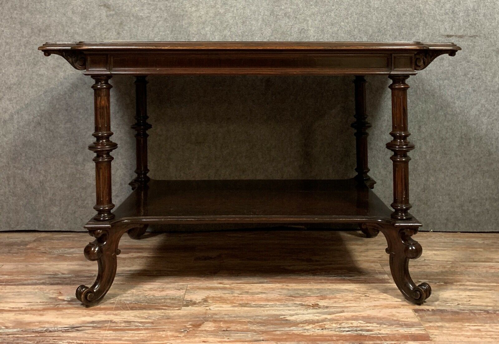 Table office Transition ( Louis XV-Louis XVI ) in mahogany around 1850