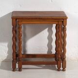 Swedish nesting tables in oak (c.1900) #128