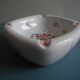 large ceramic vintage decorative French ashtray