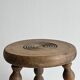 Antique wooden tripod stool