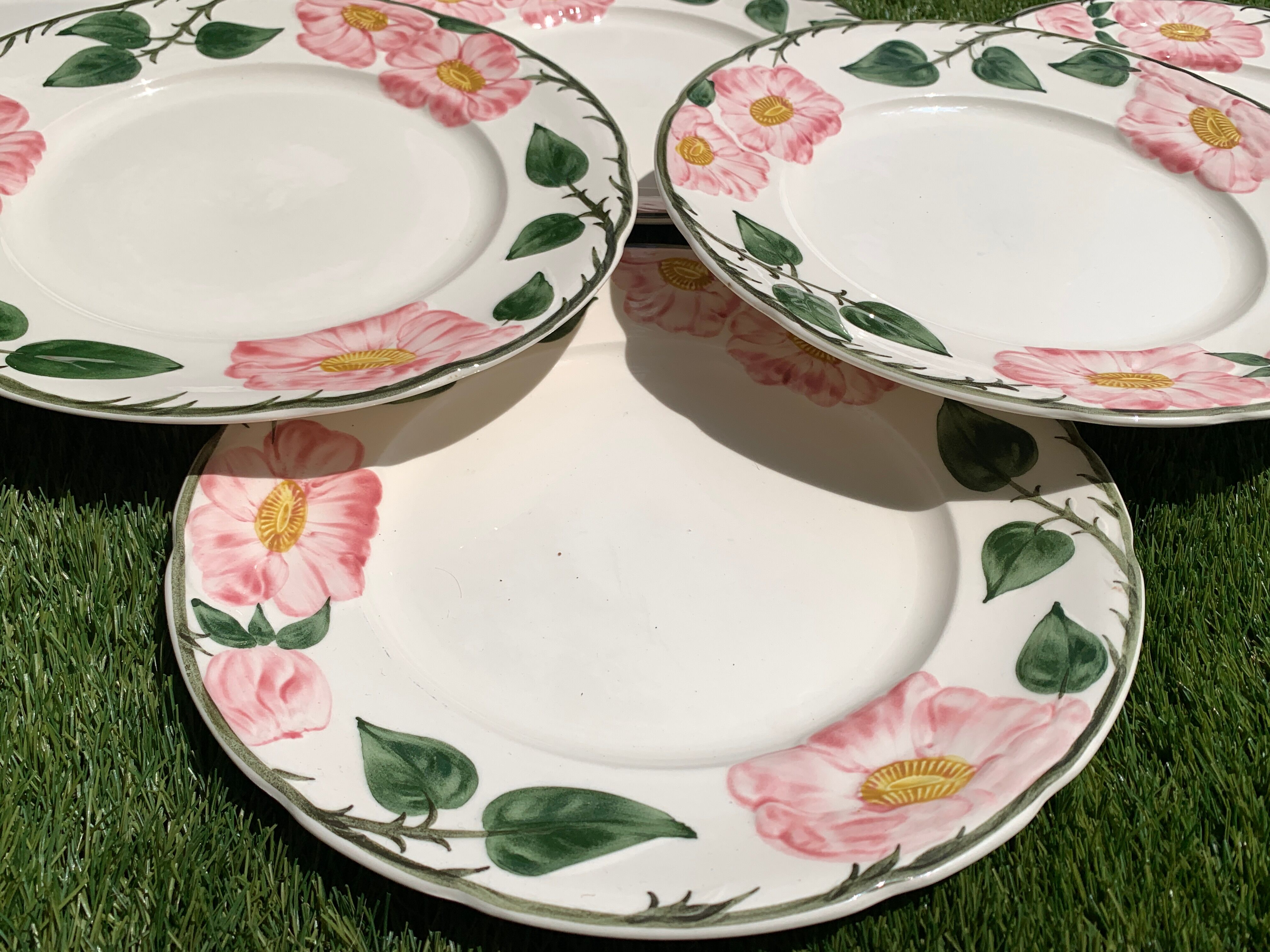 6 flat plates Villeroy and Boch, Wild-Rose model