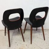 Pair of Baumann chairs, eye type.