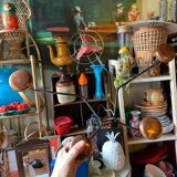 Vintage metal coat rack