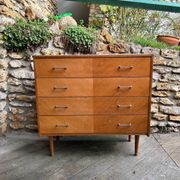 Commode vintage scandinave joli bois blond