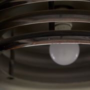 Chrome four-lamella metal pendant by borsfay tamás