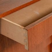 Scandinavian teak sideboard with sliding doors, 1960s