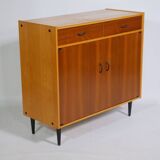 Commode en teck buffet vintage années 60 armoire meuble à chaussures
