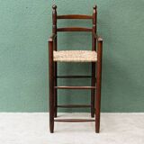 Children's high chair, straw