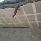 Upholstered sofa in Green Velvet