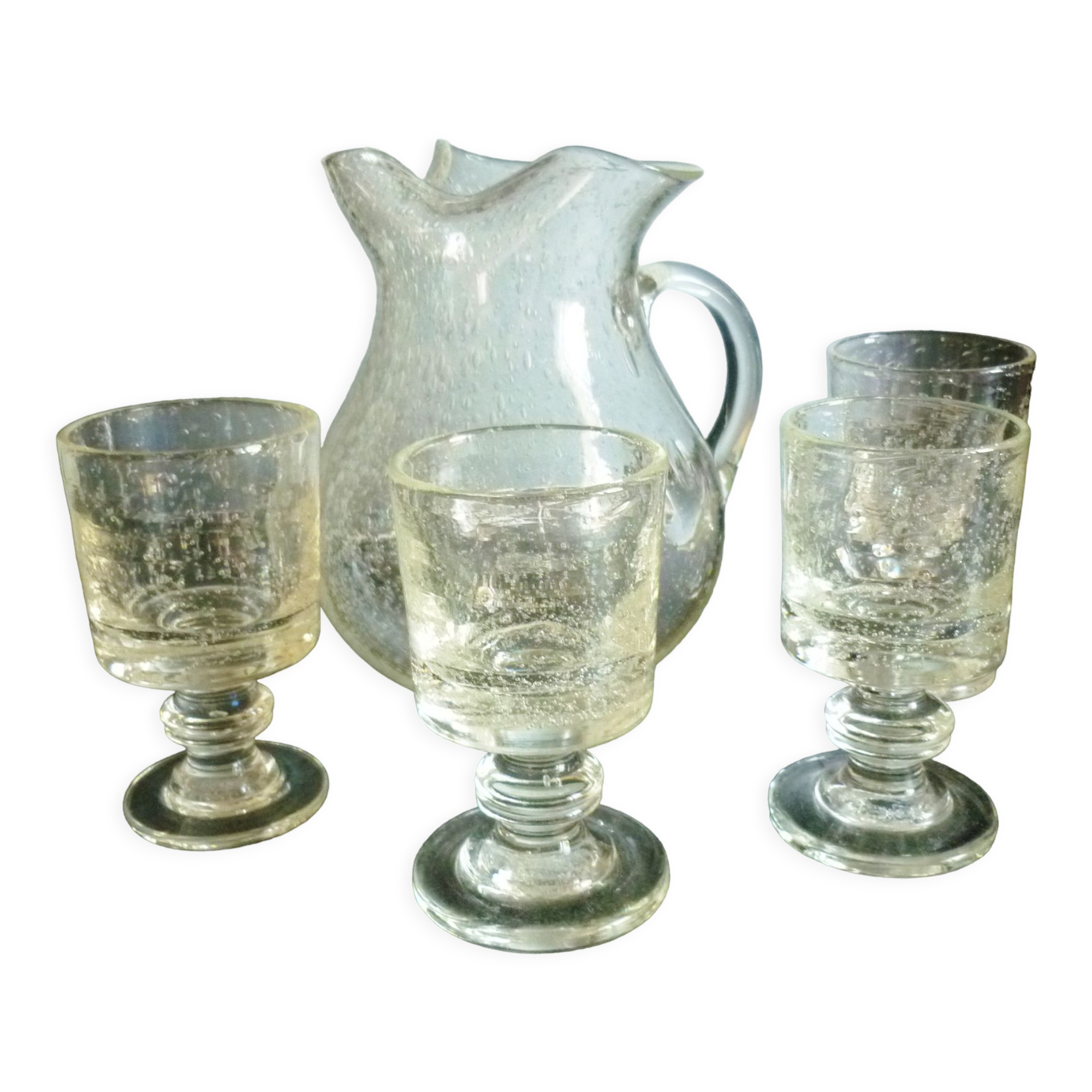 VASE COUPE VERRE bullé BIOT ? Transparent EUR 25,00 - FR