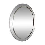 Vintage smoked bevelled mirror, in the style of Antonio Lupi, 70s.