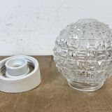 Vintage White Porcelain Wall Light, 1970s