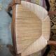 Suite of 8 Louis Philippe straw chairs