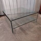 Glass coffee table