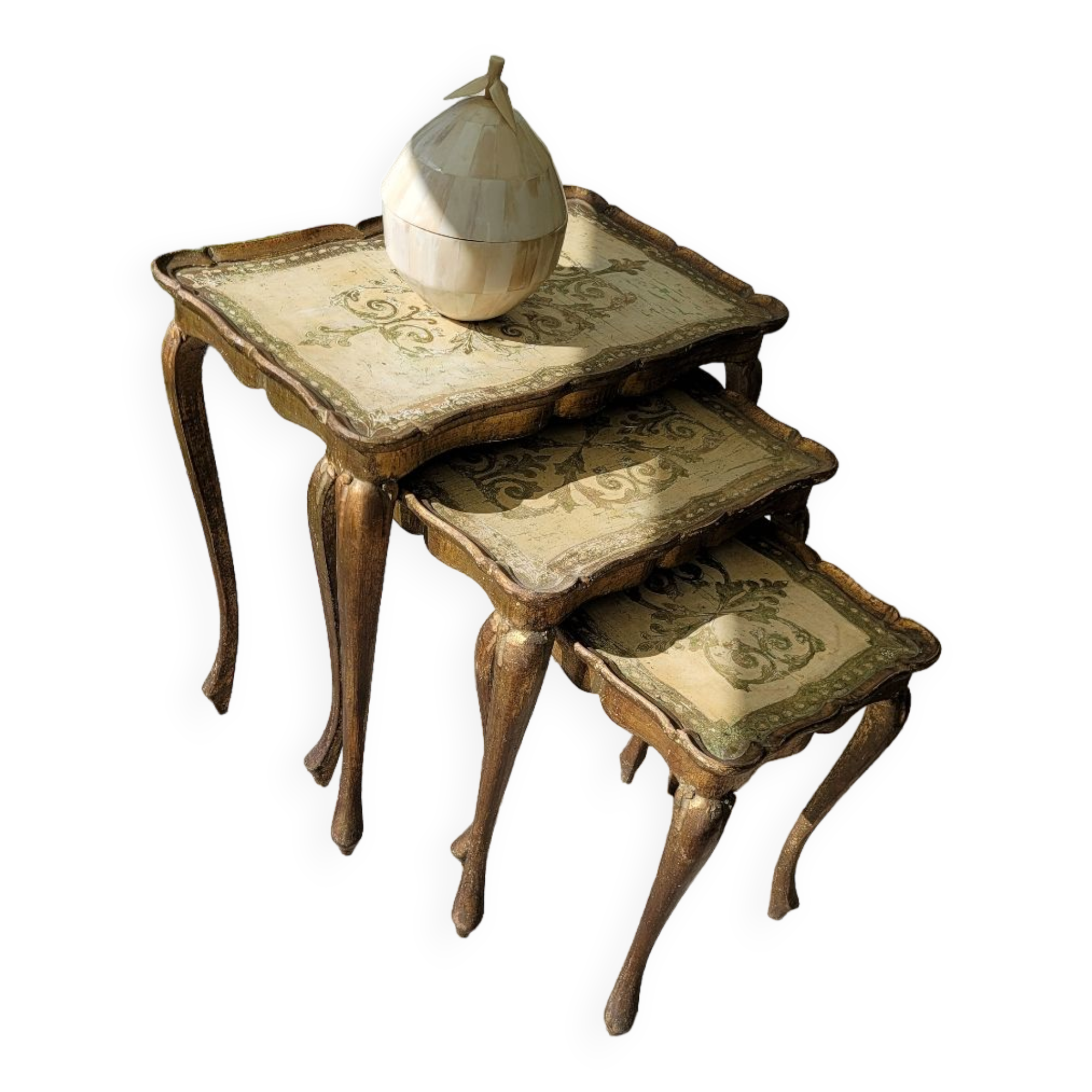 Vintage Venetian nesting table